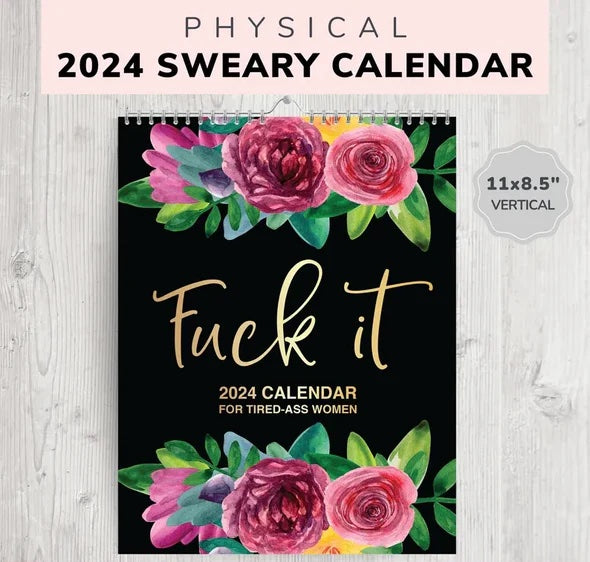 2024 Sweary Calendar Homezo