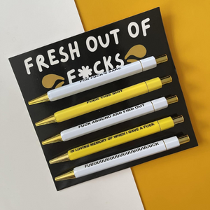 Fresh Out Of Fucks Pen Set (Set of 5)