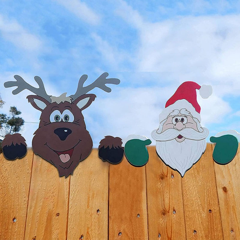 Homezo™ Christmas Fence Peeking Decoration
