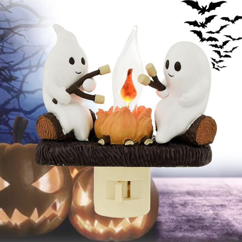 Homezo™ Ghost Campfire Flickering Night Light