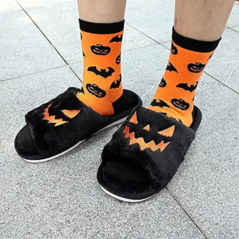 Homezo™ Halloween Pumpkin Slippers