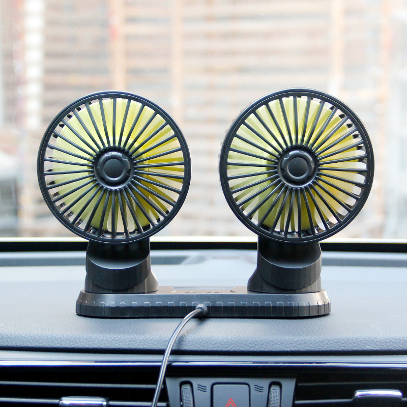 Homezo™ Adjustable Dual Head Car Fan