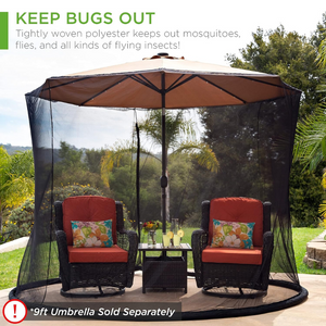 Homezo™ Patio Umbrella Mosquito Net