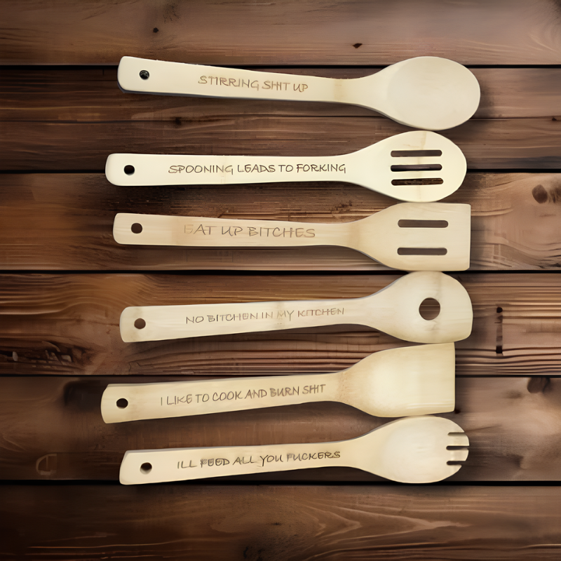 Funny Wooden Spoon Set (Preorder)