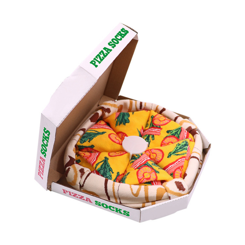 Homezo™ Funny Pizza Socks (Set of 4 pairs)