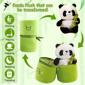 Homezo™ Panda Plush with Bamboo
