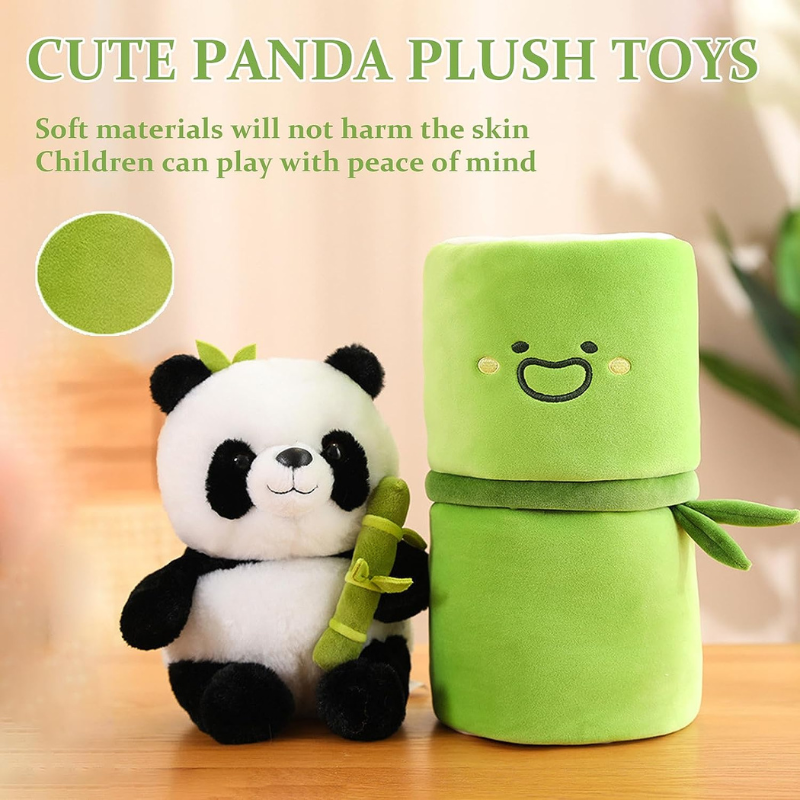 Homezo™ Panda Plush with Bamboo