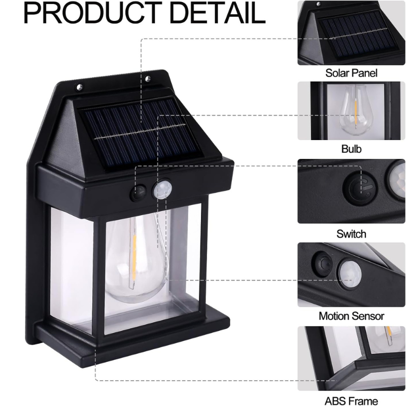 Homezo™ Solar-Powered Wall Light