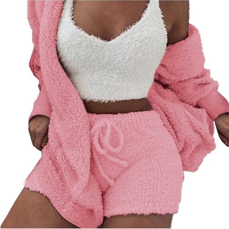 Homezo™ Sexy Fuzzy 3 Piece Outfits