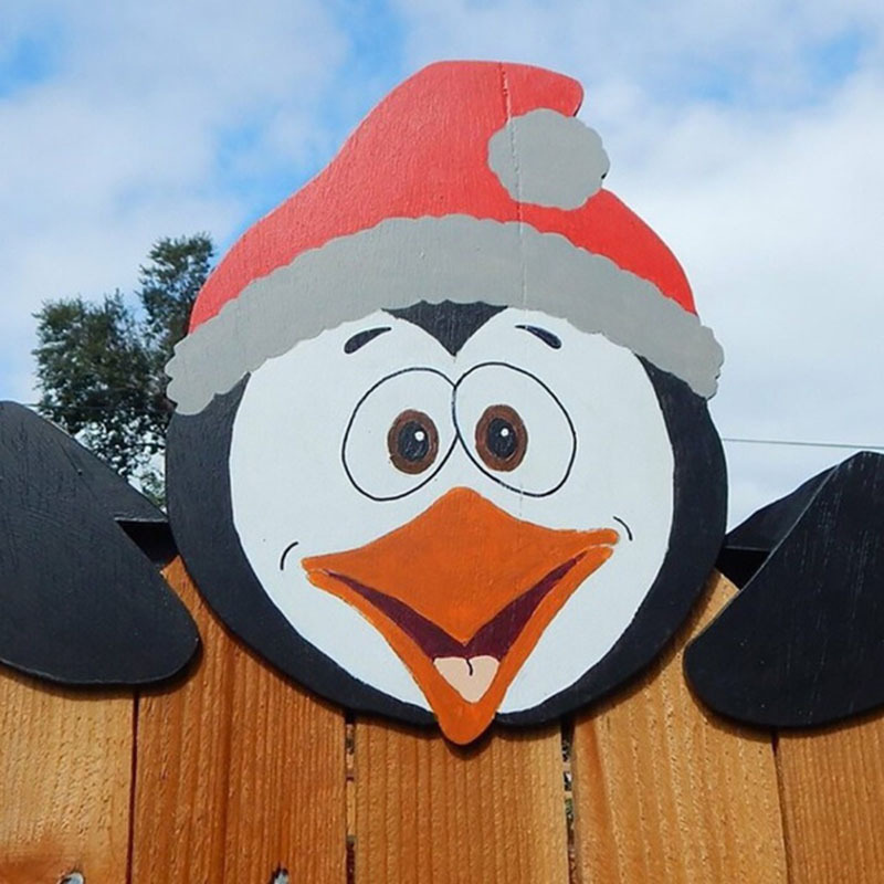 Homezo™ Christmas Fence Peeking Decoration