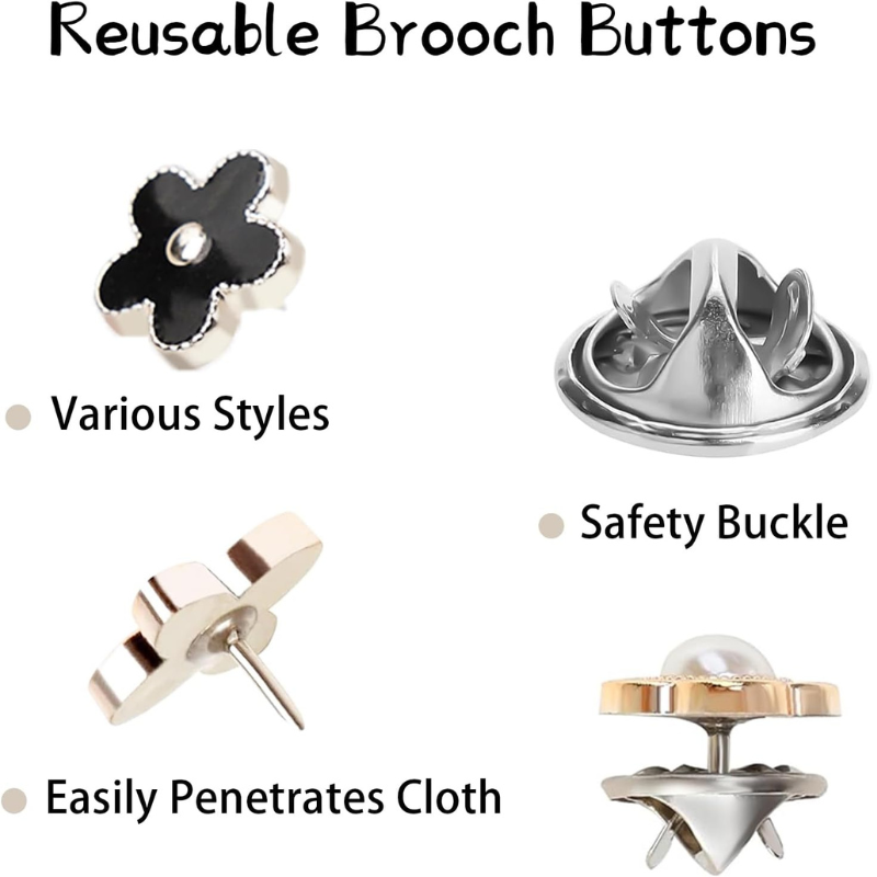 Homezo™ Shirt Brooch Pins (10 PCS) - Buy 2 Sets Get 1 Set FREE