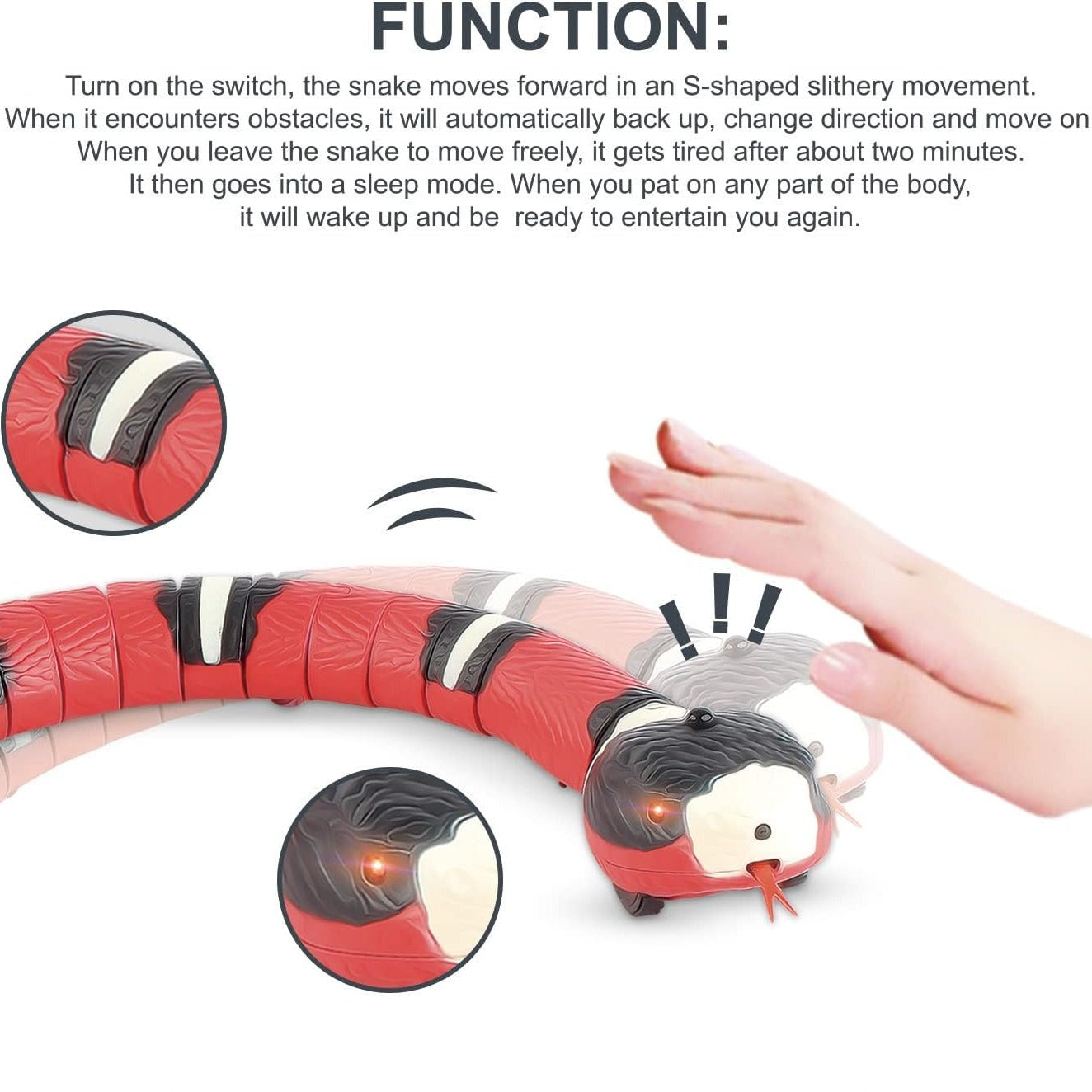 Homezo™ Realistic Sensing Snake Toy