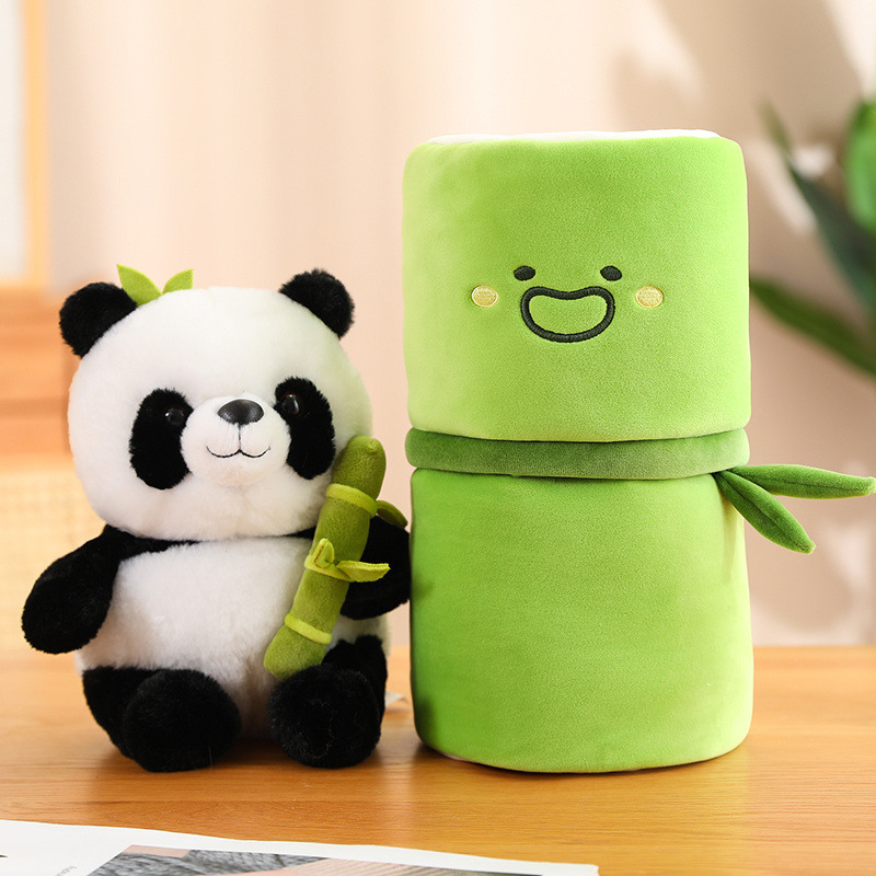 Homezo™ Panda Plush with Bamboo