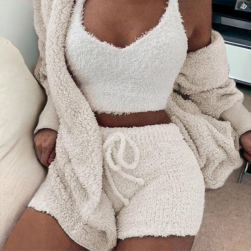 Homezo™ Sexy Fuzzy 3 Piece Outfits