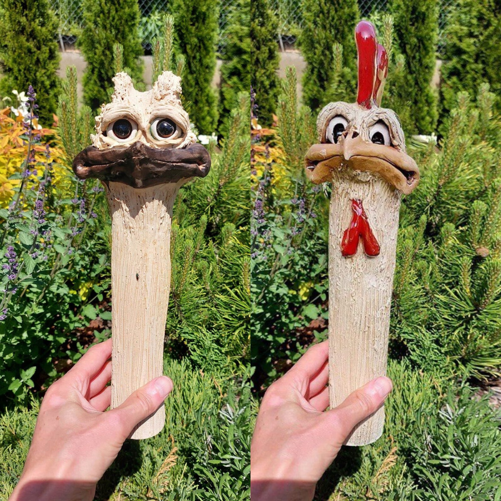 Chicken & Ostrich Hideaway Decor