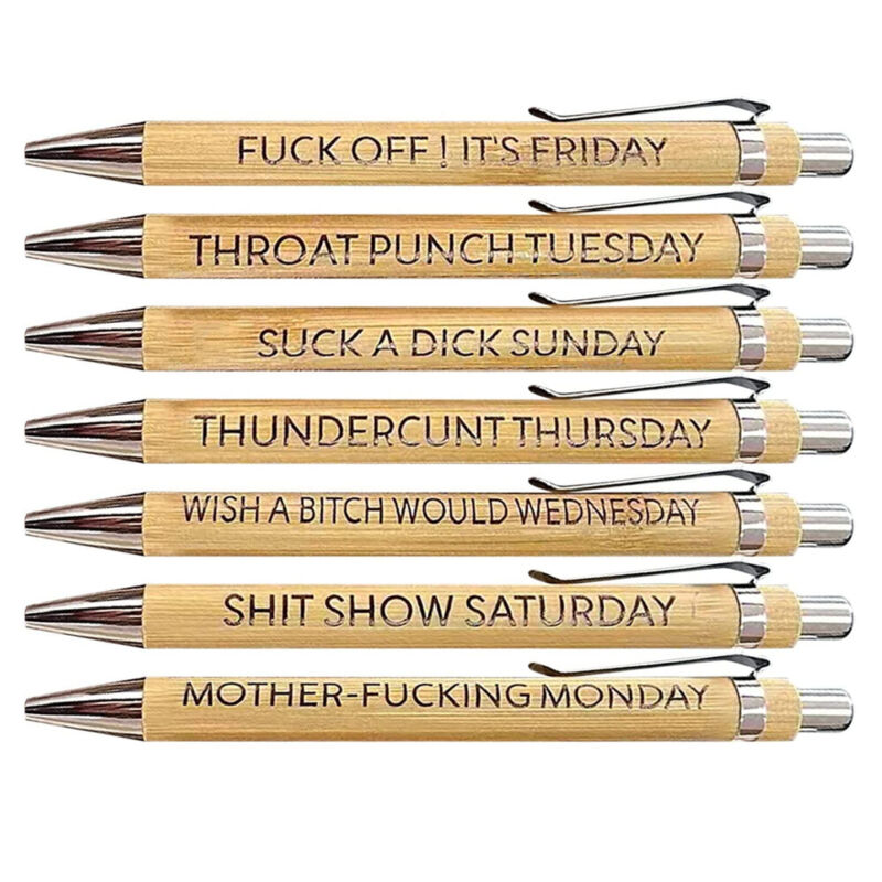 Sarcastic Weekly Mood Pens (Set Of 7) – Homezo