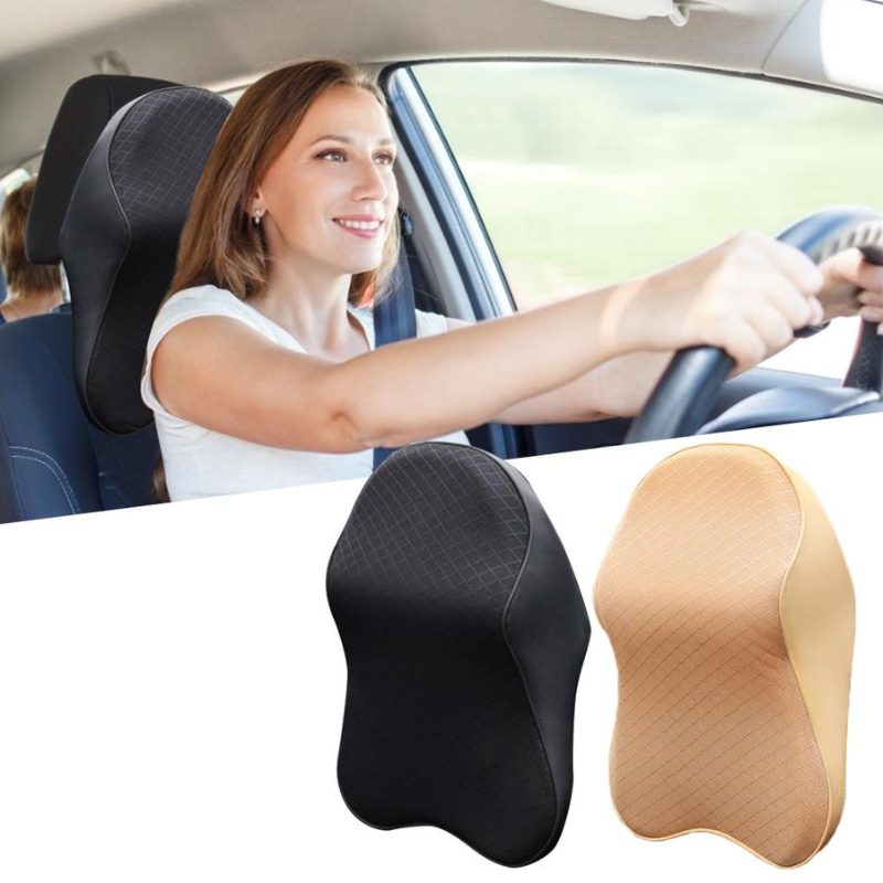 Car Seat Headrest Neck Pillow Auto Neck Support Memory Foam Soft