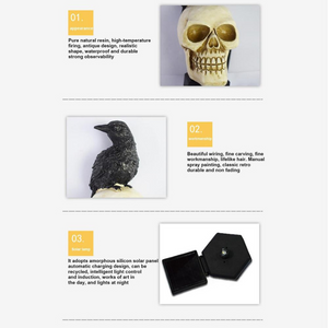 Homezo™ Solar-Powered Skull Garden Light