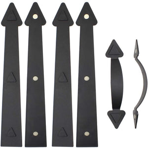 Homezo™ Decorative Garage Door Hinge and Handle Set