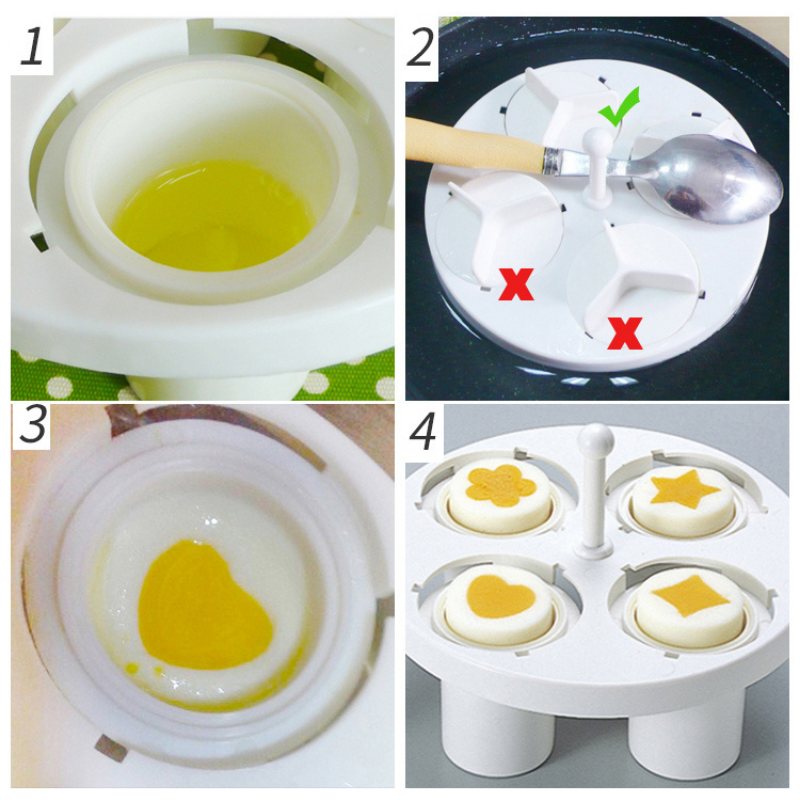 Homezo™ Fancy Shape Egglettes Egg Cooker (Set of 6)