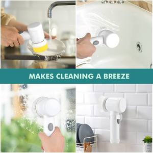 Wireless Electric Cleaning Brush Kitchen Dishwashing Brush Sink