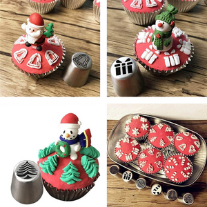 Homezo™ 15 Pcs Christmas Piping Nozzles Set