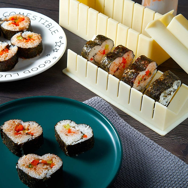 10pcs/Set, Portable Resin Sushi Maker Mold, Sushi Rolling Tool, Sushi  Making Kit, Sushi Maker Tool With Sushi Rice Roll Mold, Fork Spatula, DIY  Home S