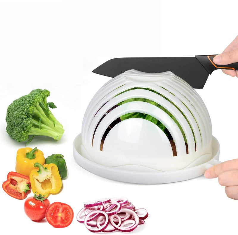 Award Winning Salad Cutter Bowl - New Salad maker. Vegetable chopper, BPA  FREE, Dishwasher Safe, Cutter for Lettuce or Salad chopper for Salad in 60