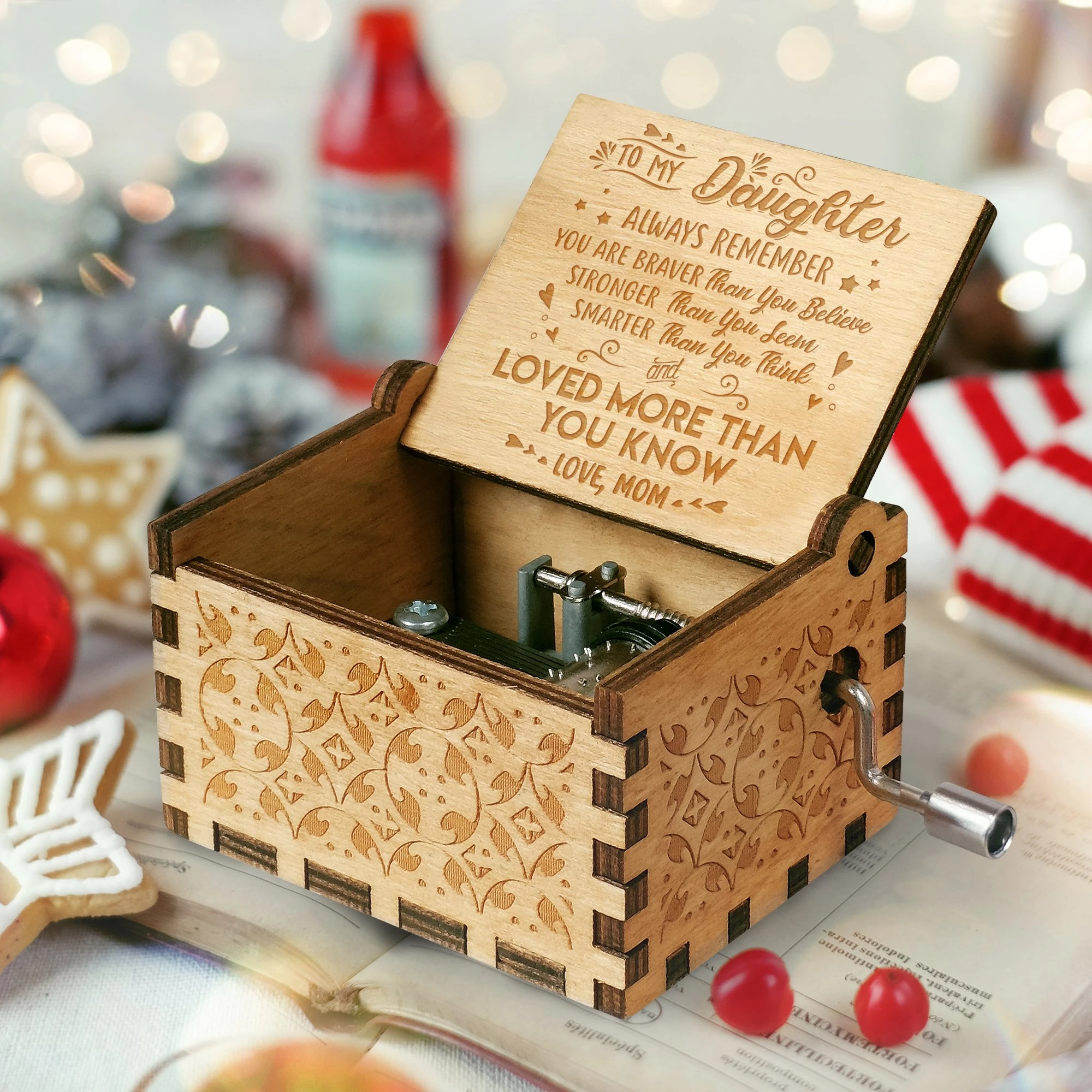 Mom To Daughter - Engraved Music Box