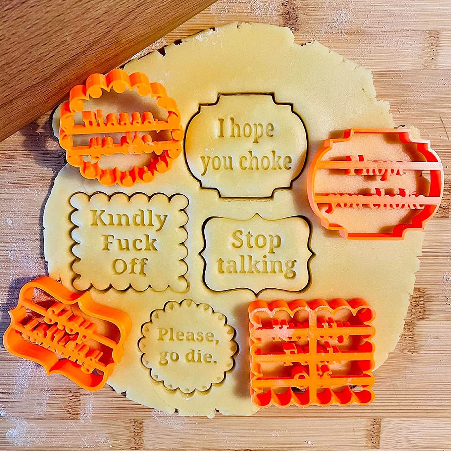 Homezo™ Cookie Molds With Good Wishes